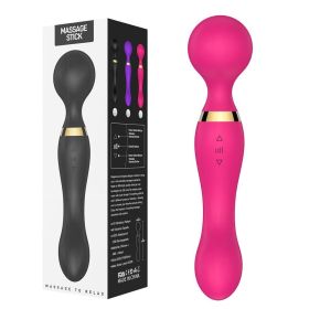 Multispeed Vibrating Rechargeable Massager Wand Personal Full Body Therapy(Must Provide A Hazardous Materials Shipping Label For Self-pickup By U (Color: Pink)